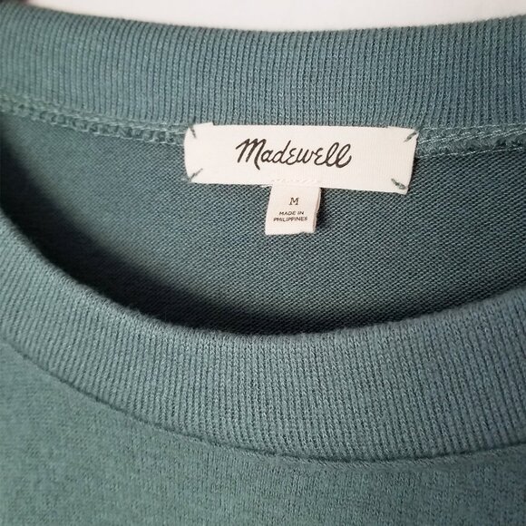 Madewell Dreamiest Knit Long-Sleeve Tee Size M Simply Sage Green Balloon Slv $68 - Picture 7 of 15